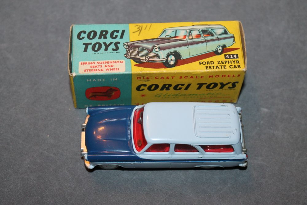 ford zephyr estate car corgi toys 424 top