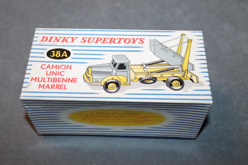 unic marrel multi skip truck french dinky toys 038a box