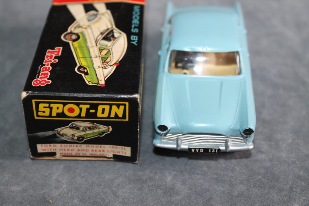 ford zodiac with lights spot on toys 100sl front