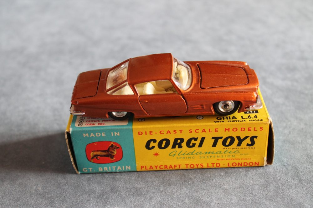 ghia l 6.4 copper corgi toys 241 side