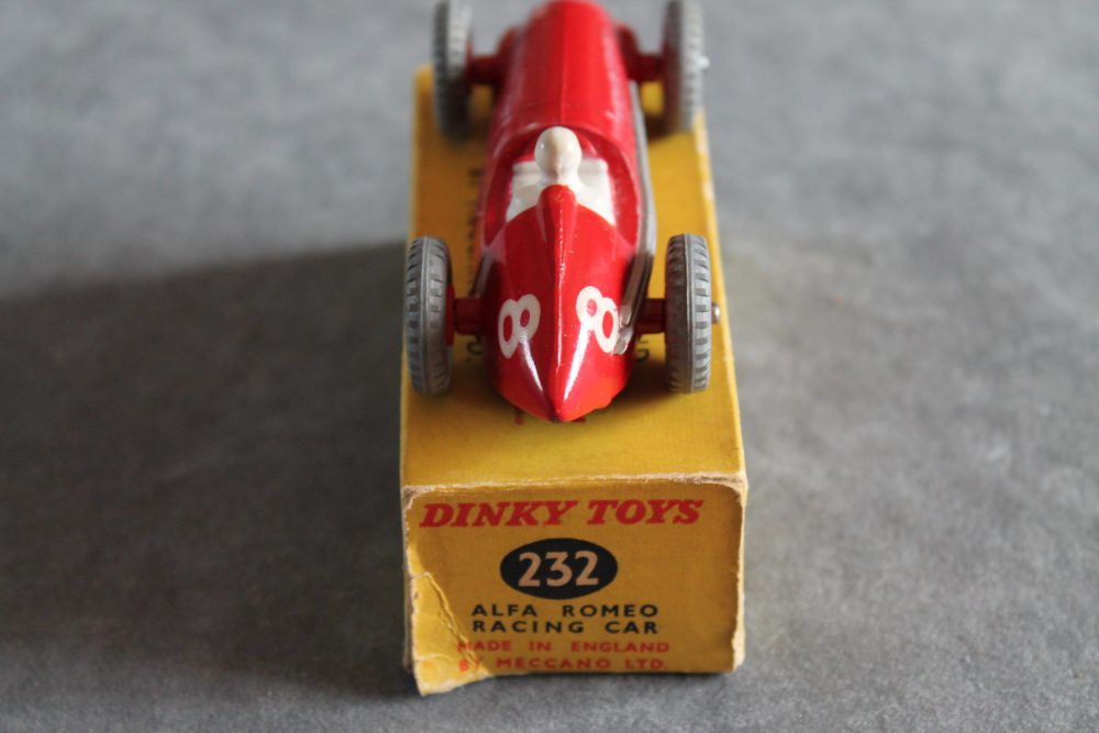 alfa romeo racing car dinky toys 232 back