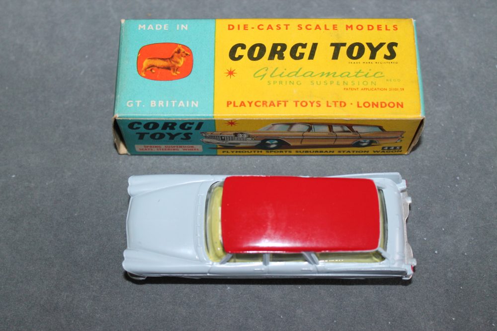 plymouth suburban sports station wagon corgi toys 445 top