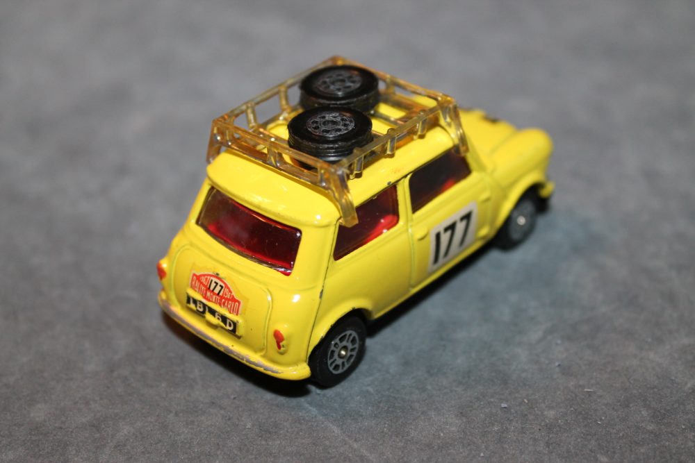 monte carlo mini cooper s whizz wheels corgi toys 308 back