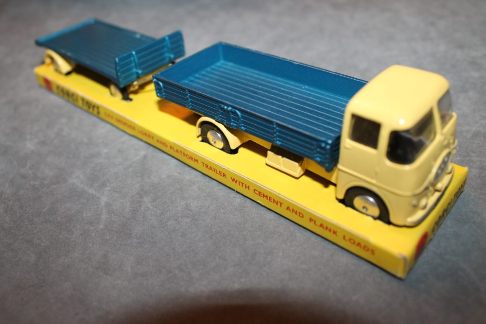 erf dropside lorry and trailer and loads corgi toys gift set 11 right side