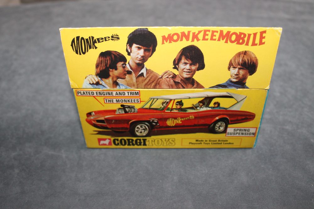 monkeemobile with header card corgi toys 277 box back