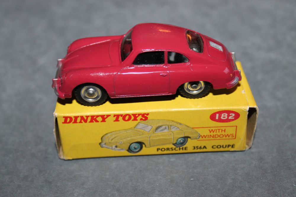 porsche 356a deep cerise dinky toys 182
