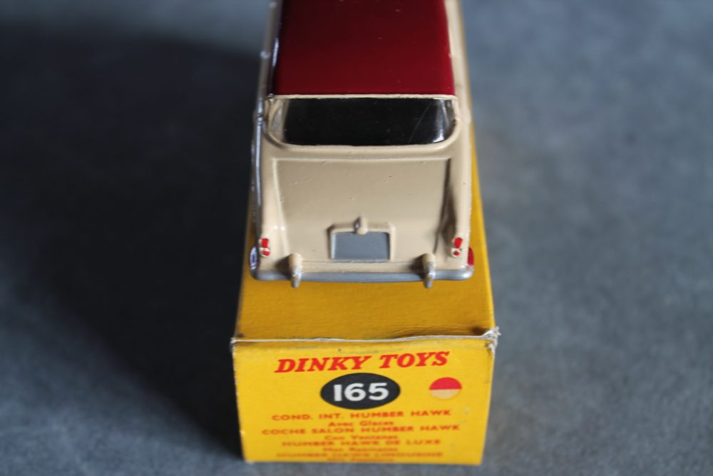 humber hawk dinky toys 165 back