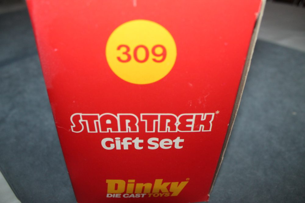 uss enterprise and klingon gift set dinky toys 309 box end