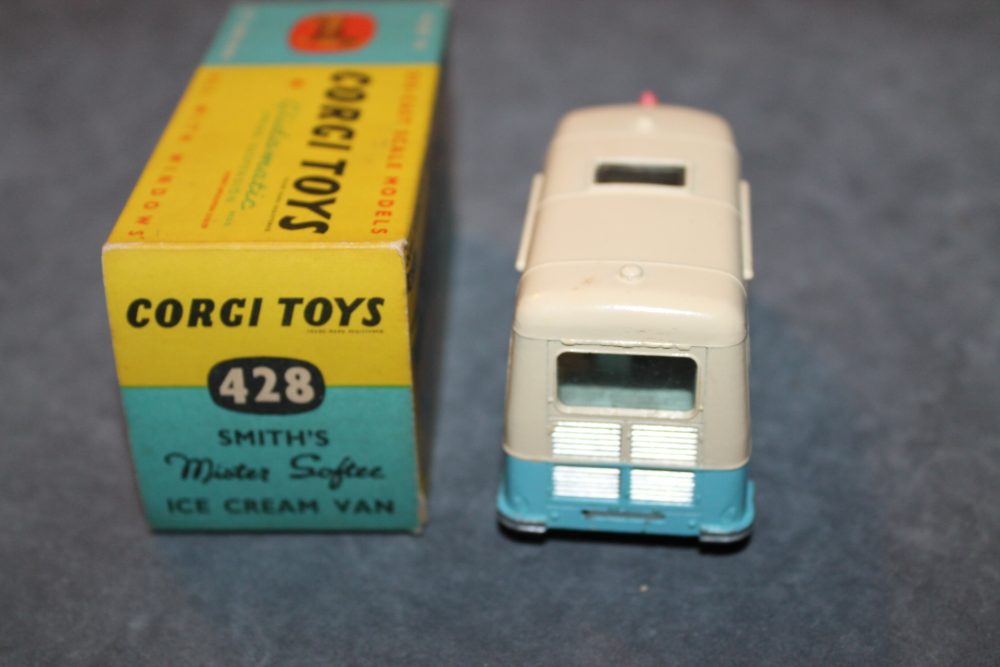 smith's mr softee ice cream van corgi toys 428 back