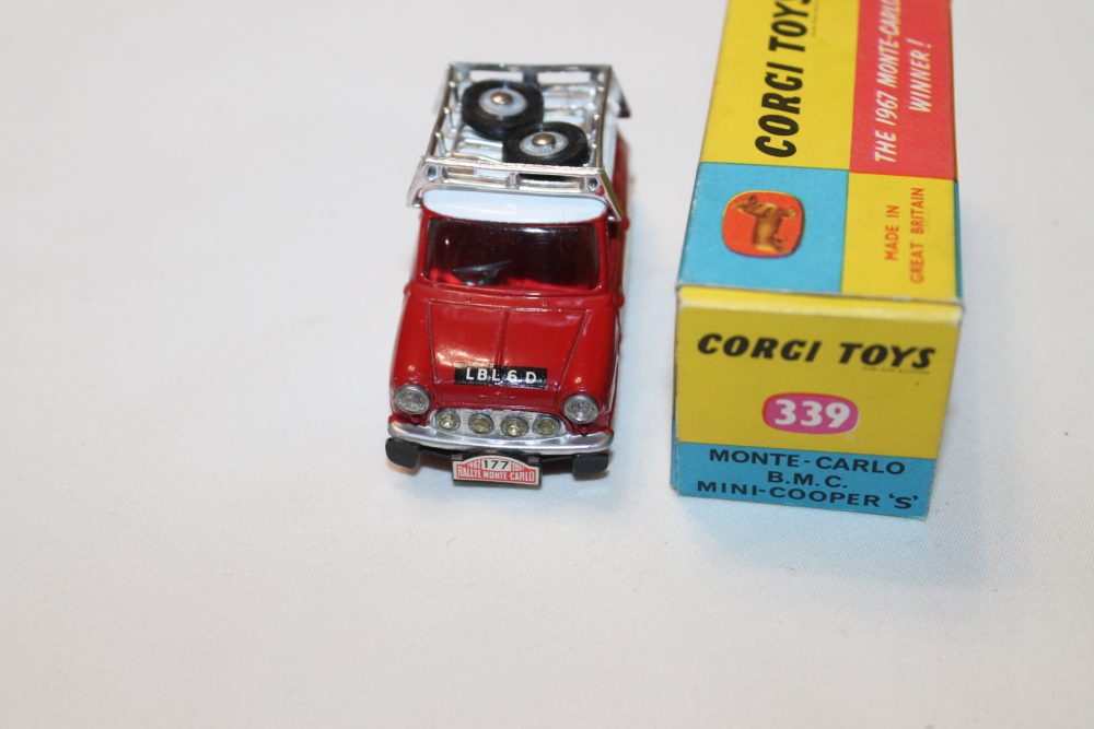 monte carlo b.m.c. mini cooper s corgi toys 339 front