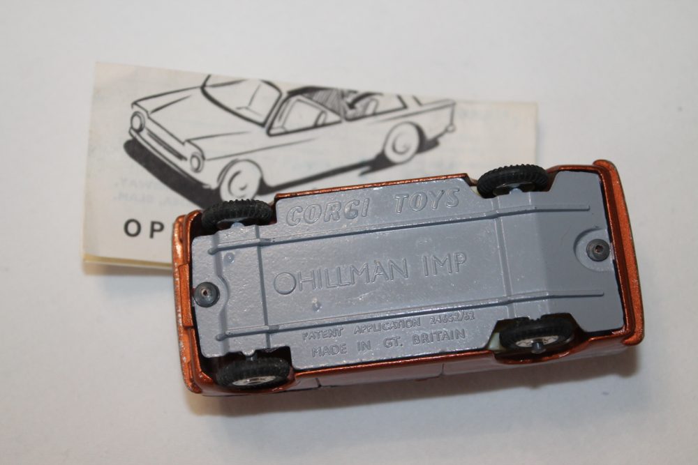 hillman imp copper corgi toys 251 base