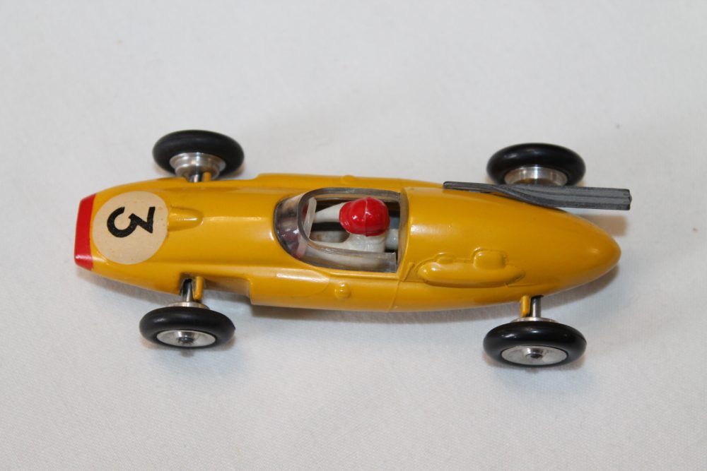 ooper formula 1 racing car yellow solido toys 116 top