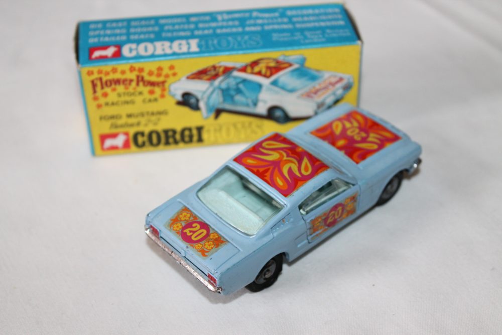 ford mustang flower power racing no 20 corgi toys 348 back right