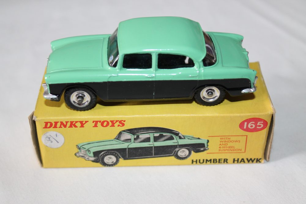 humber hawk green roof version dinky toys 165