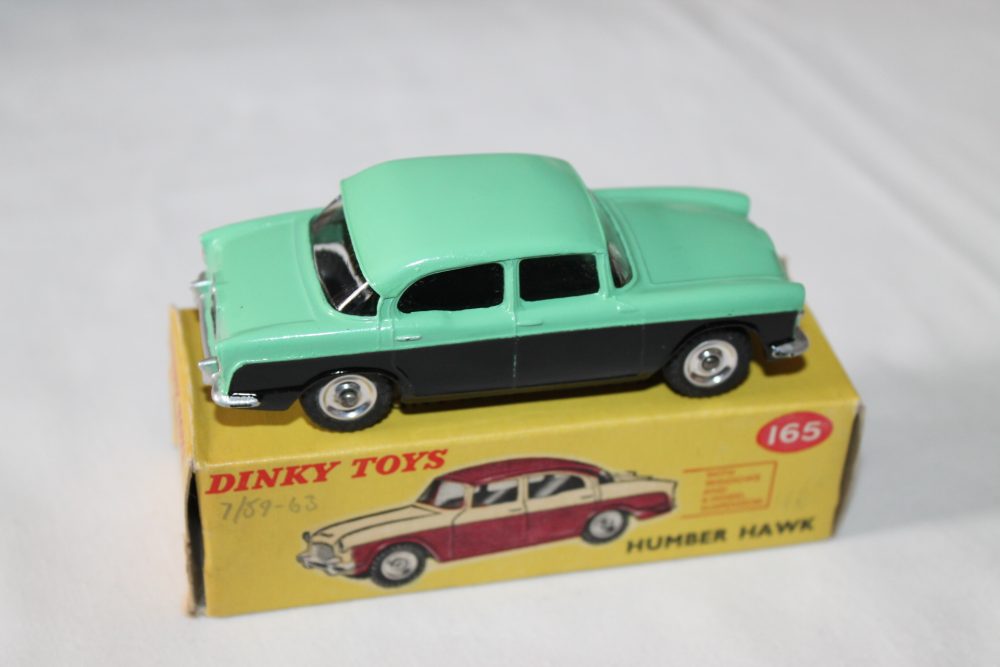 humber hawk green roof version dinky toys 165 side