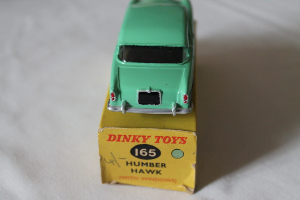 humber hawk green roof version dinky toys 165 back