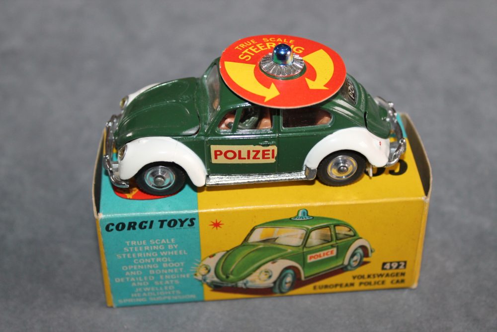 european police car corgi toys 492