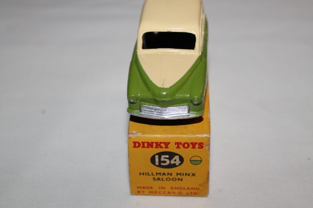 hillman minx lime green dinky toys 154 front