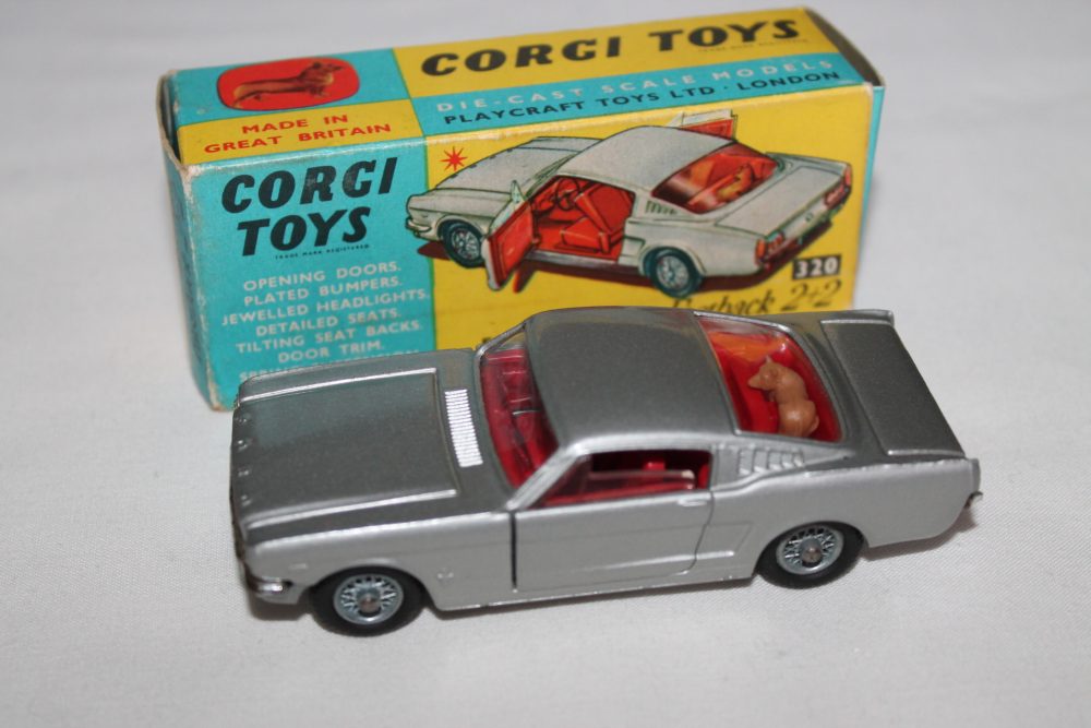 ford mustang silver corgi toys 320