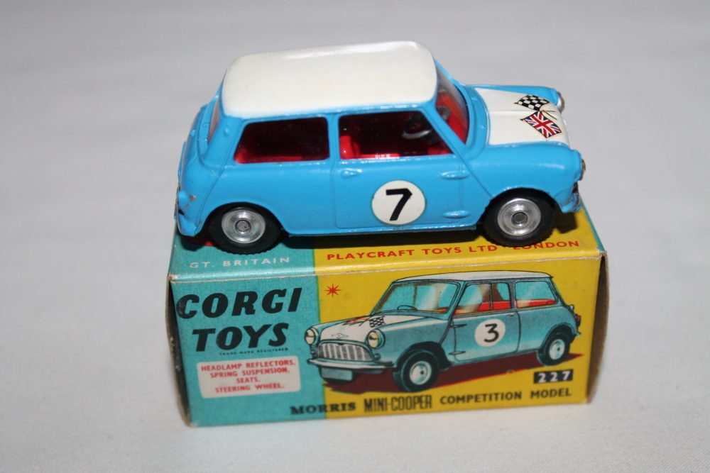 morris mini cooper competition corgi toys 227 side