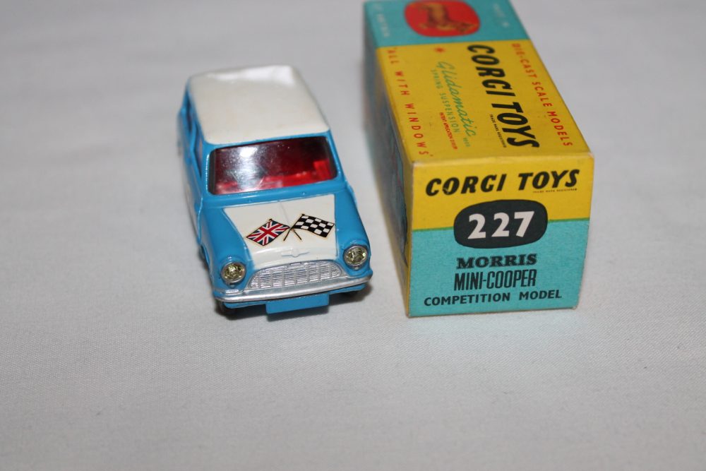 morris mini cooper competition corgi toys 227 front