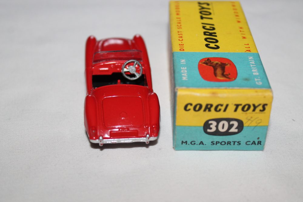 mga sports car corgi toys 302 back