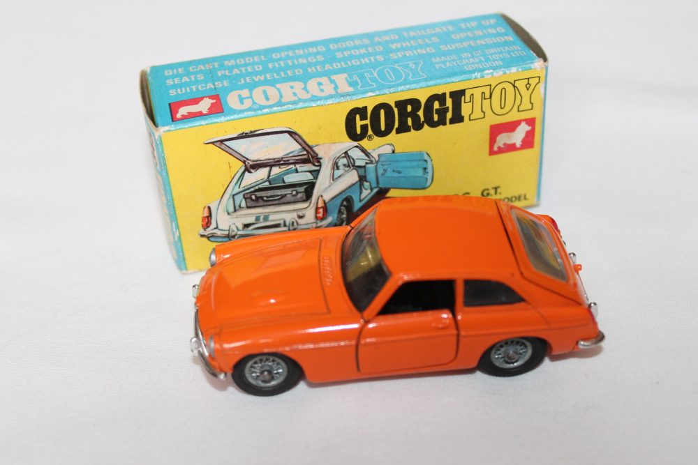 m.g.c.gt orange corgi toys 345