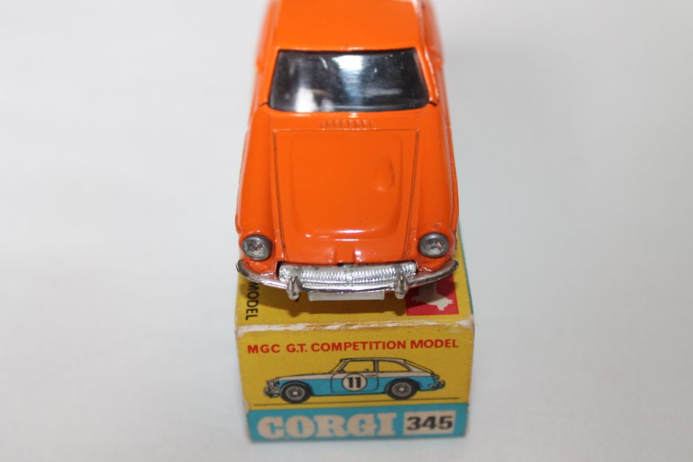 m.g.c.gt orange corgi toys 345 front