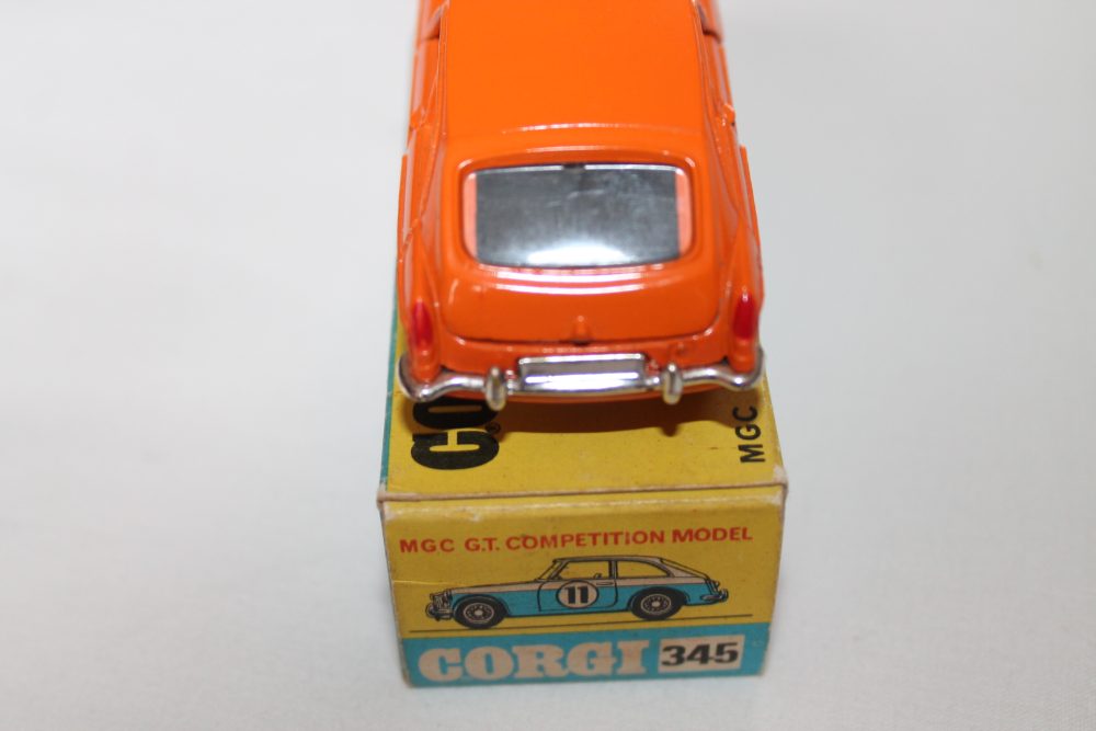 m.g.c.gt orange corgi toys 345 back