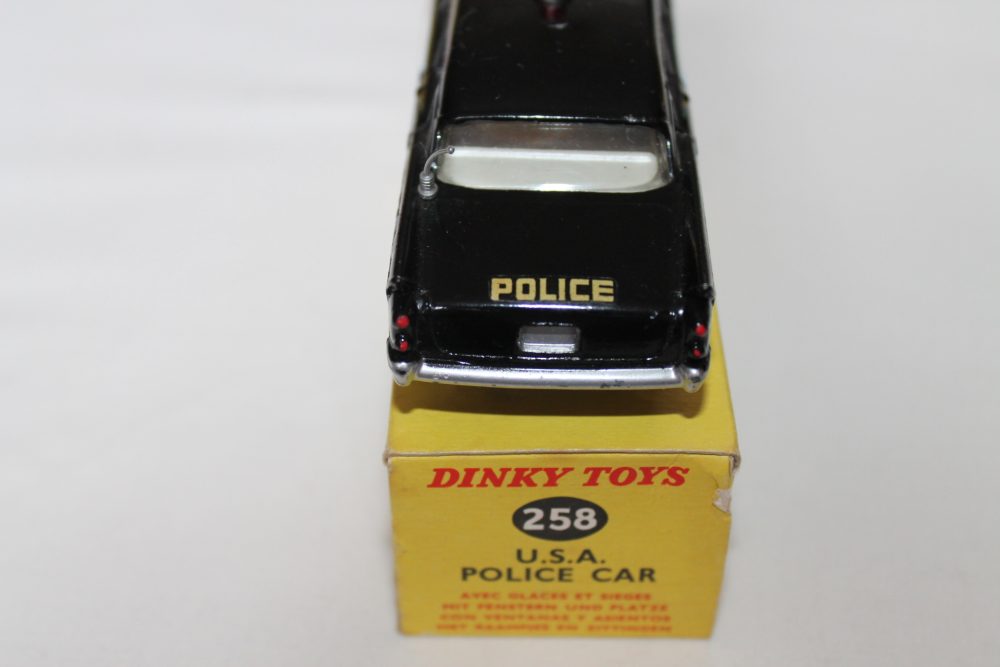 dodge royal sedan usa police car dinky toys 258 back