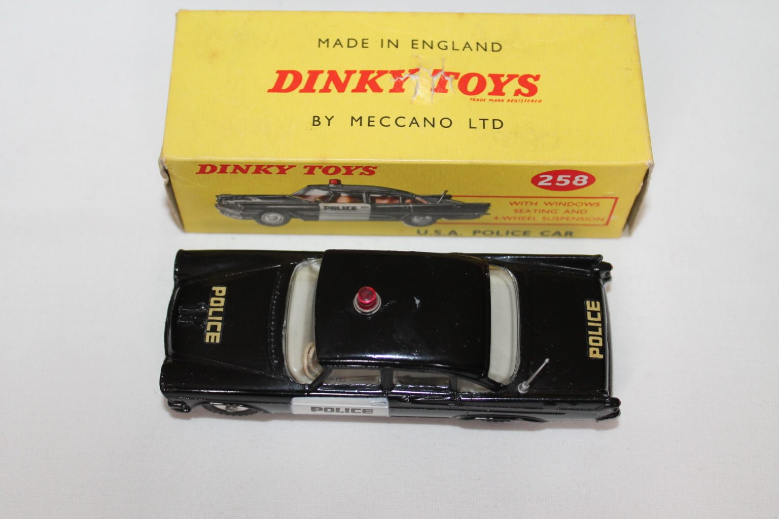 Dinky Toys - Model car - Dinky Toys 258 Dodge Royal Sedan U.S.A. Police