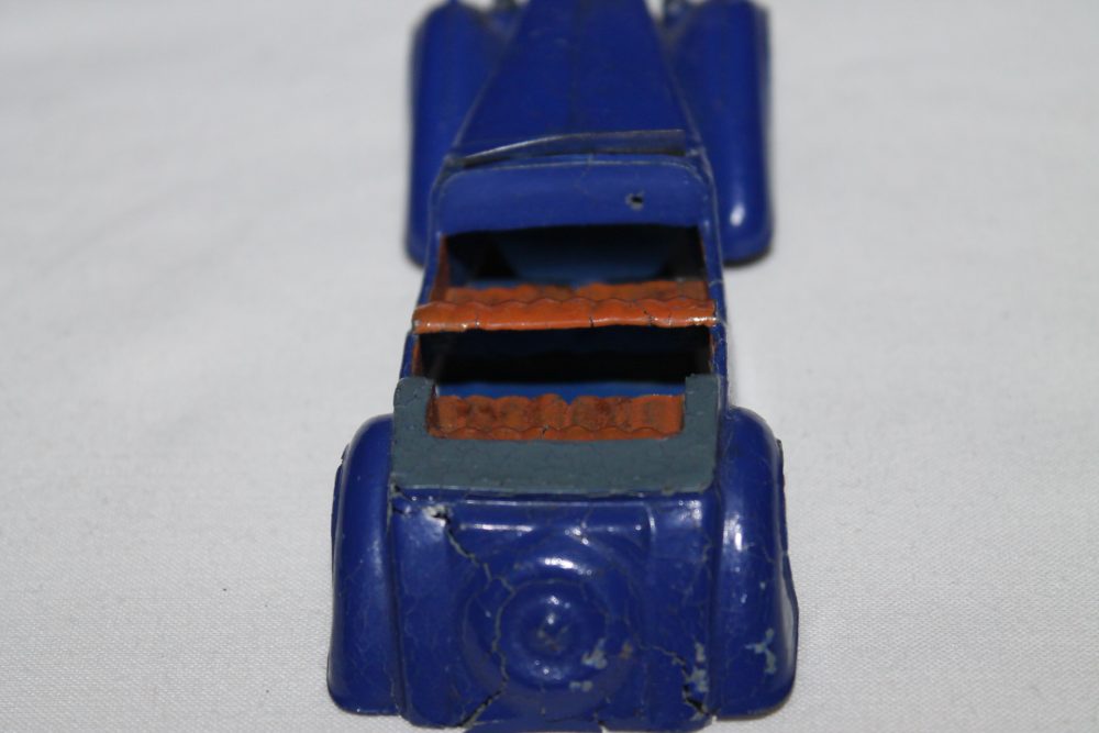 alvis tourer pro type pre war blue dinky toys 38d back