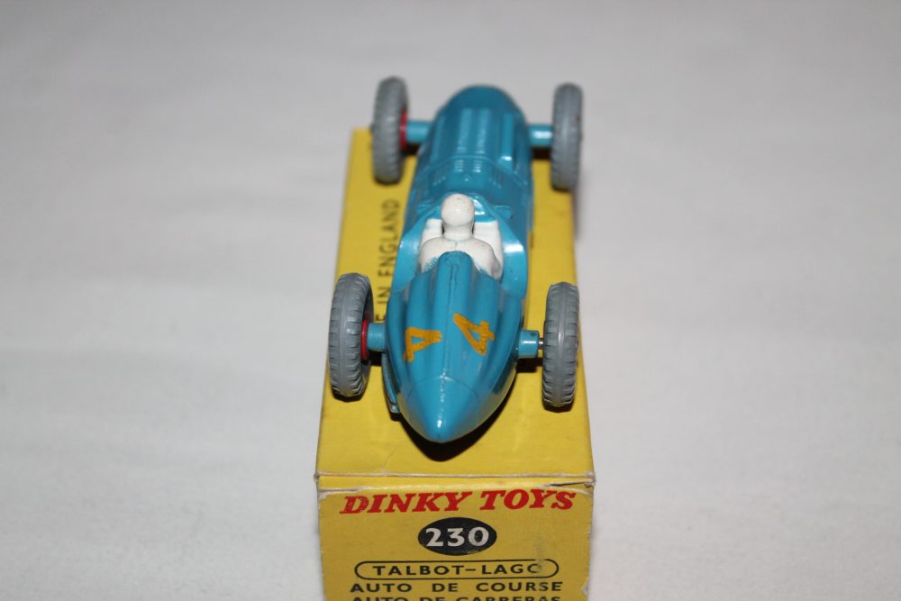talbot lago racing car scarce issue dinky toys 230 back