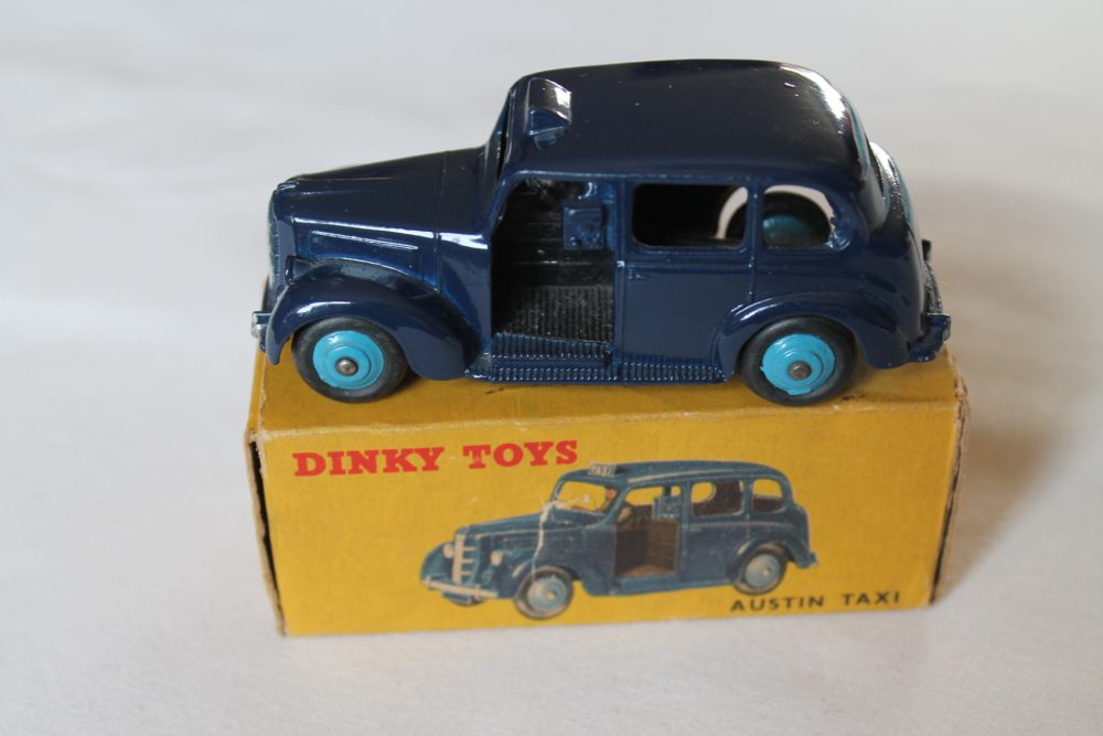 austin taxi dark blue dinky toys 254