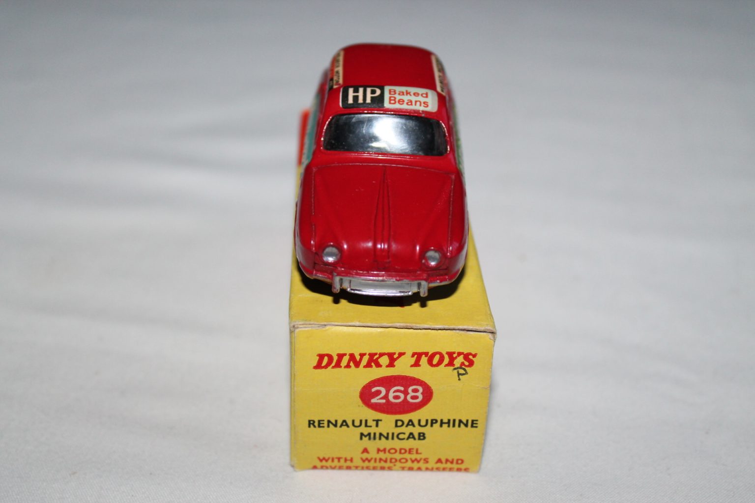 Dinky Toys 268 Renault Dauphine Red Minicab Diecast