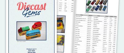Collection of diecast model cars from Diecast Gems Spring Sales List 24.