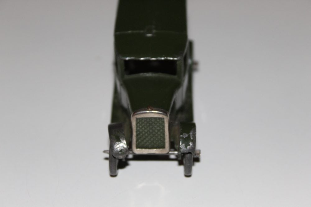 Dinky Toys Pre-War 028k Marshes Sausages delivery van, vintage diecast model.