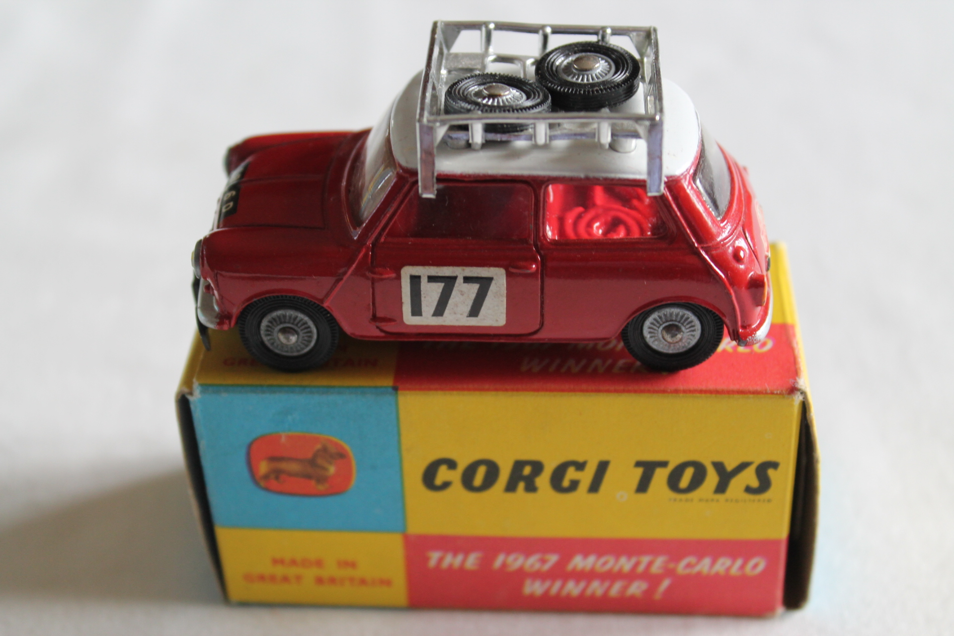 Corgi Toys 339 1967 Monte Carlo Winner B.M.C. Mini Cooper - Diecast