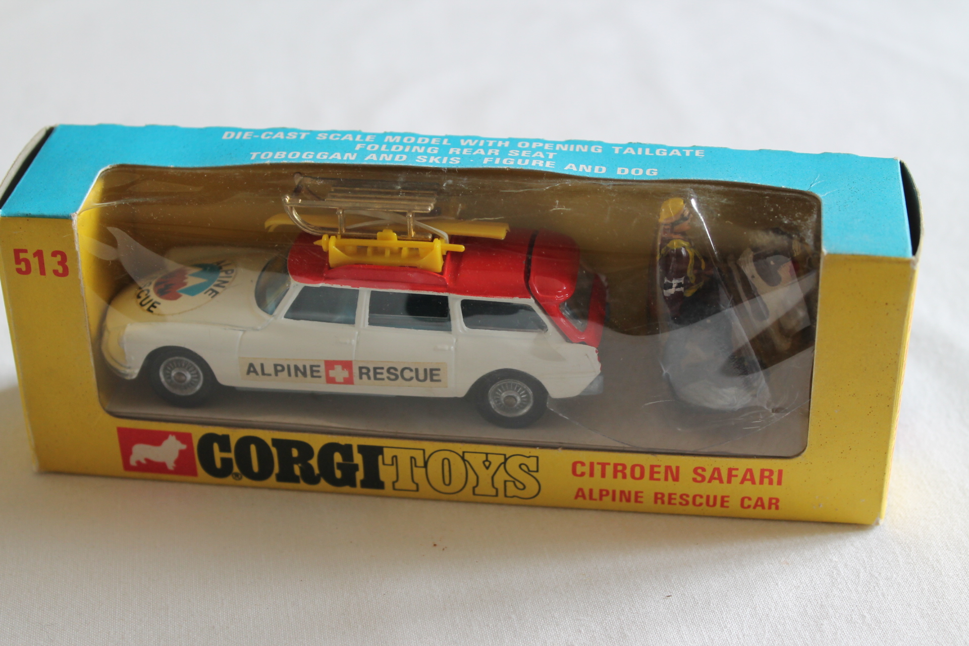 Jouet Ancien Corgi Toys 513 - Citroën Safari Alpine Rescue Car - Voiture De Collection