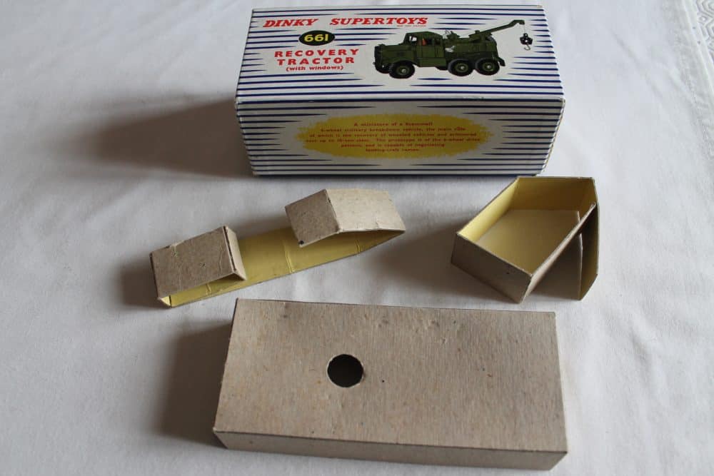 army recovery tractor dinky toys 661 box
