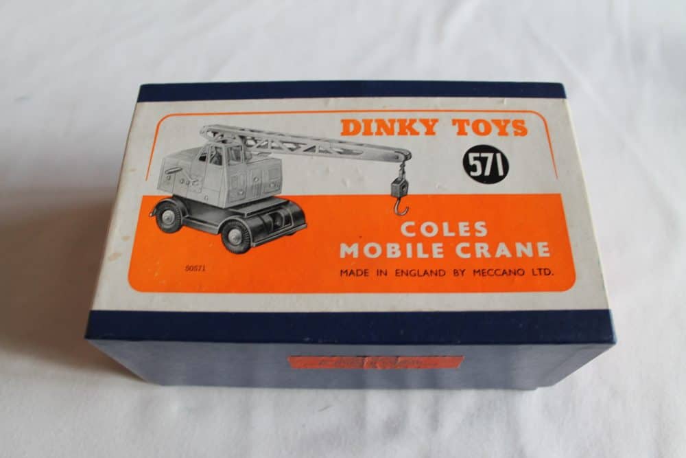 coles mobile crane dinky toys 571 box