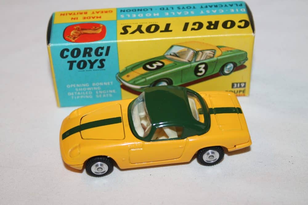 lotus elan couple yellow corgi toys 319