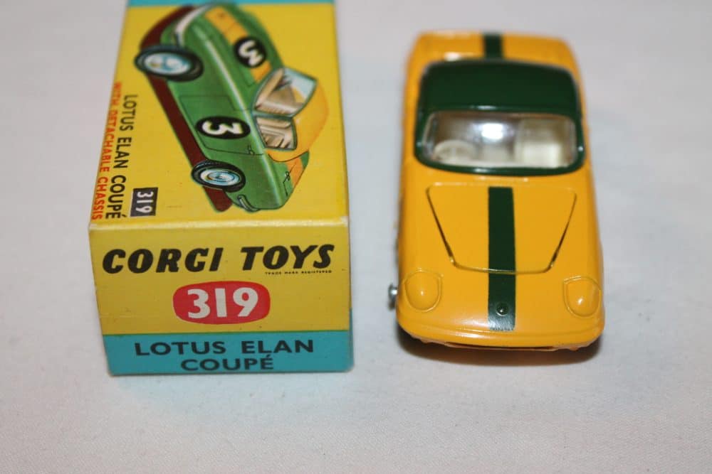 lotus elan couple yellow corgi toys 319 front