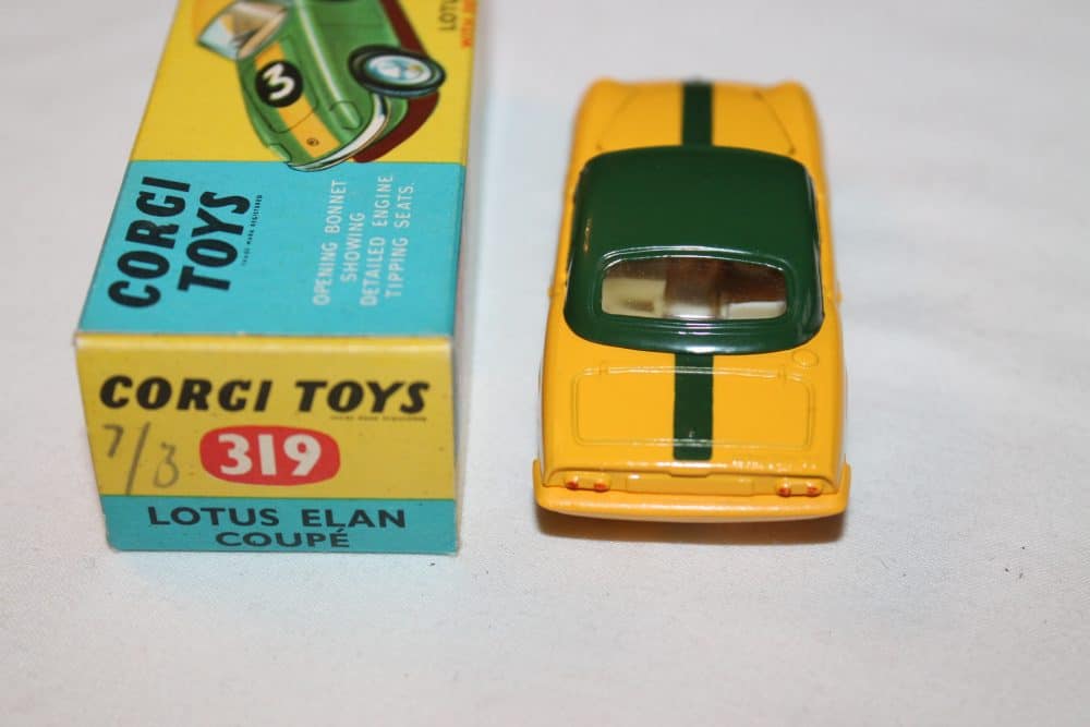 lotus elan couple yellow corgi toys 319 back