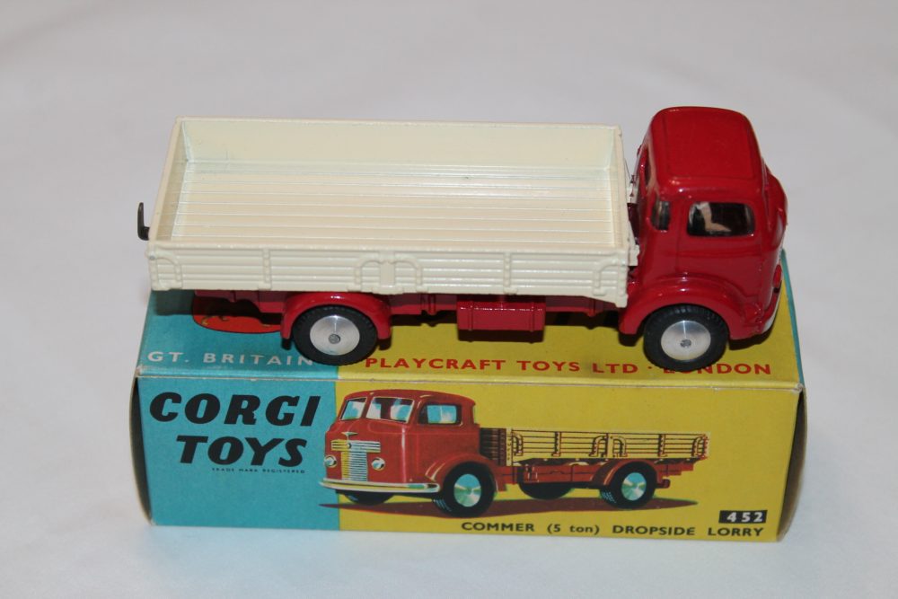 commer dropside lorry corgi toys 452 side