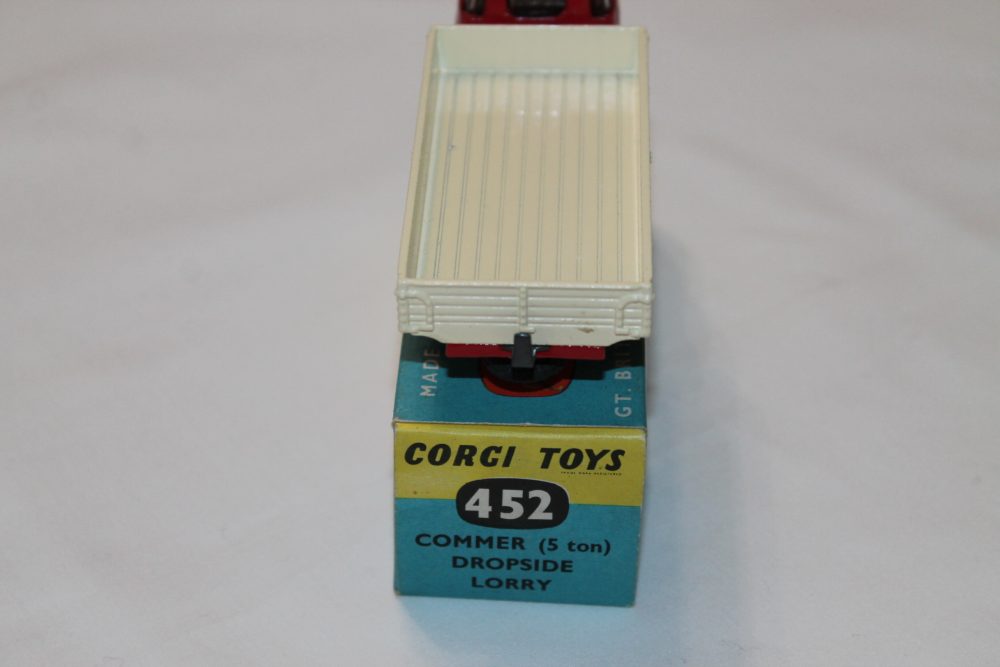 commer dropside lorry corgi toys 452 back