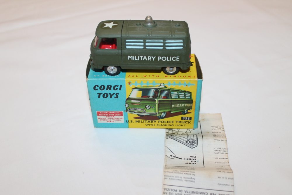 us military police truck corgi toys 355