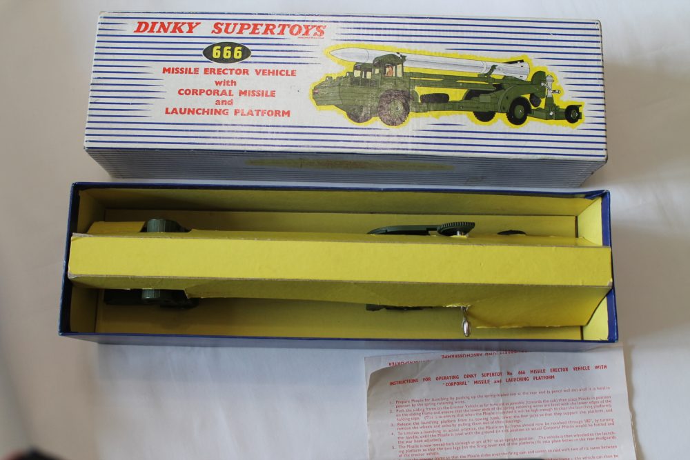 missile erector vehicle dinky toys 666