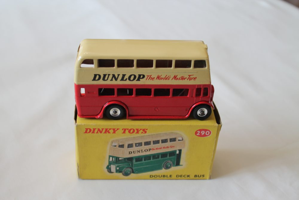 double decker bus dunlop dinky toys 290 side