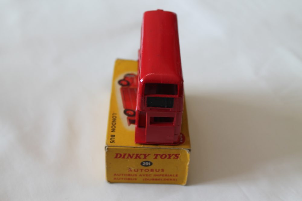 double decker bus exide dinky toys 291 back